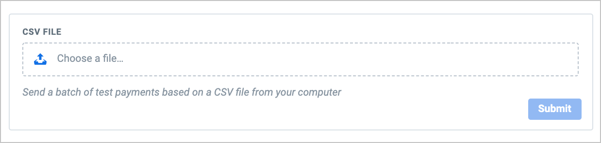 Batch Payments as CSV File
